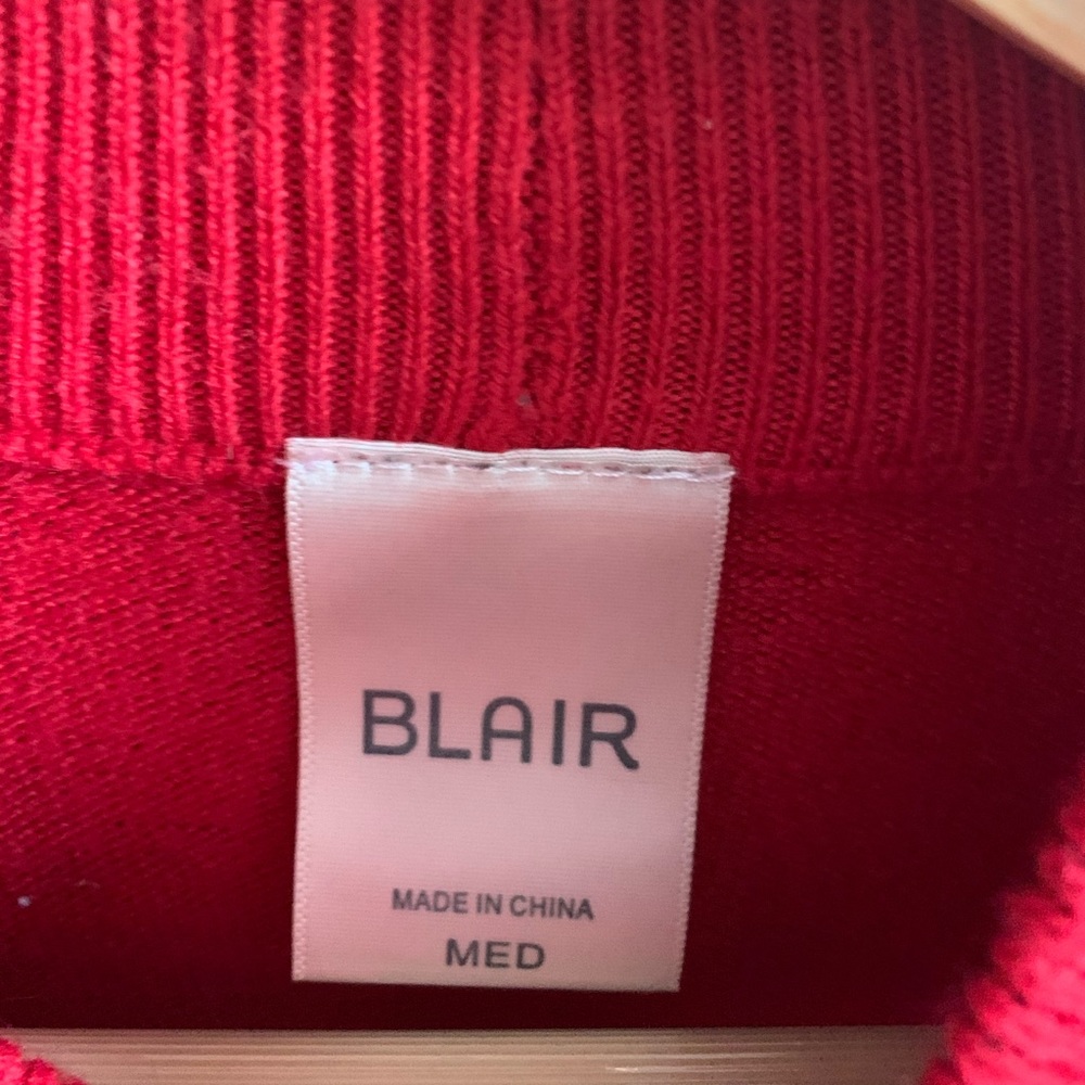 Red Wool blend turtle neck